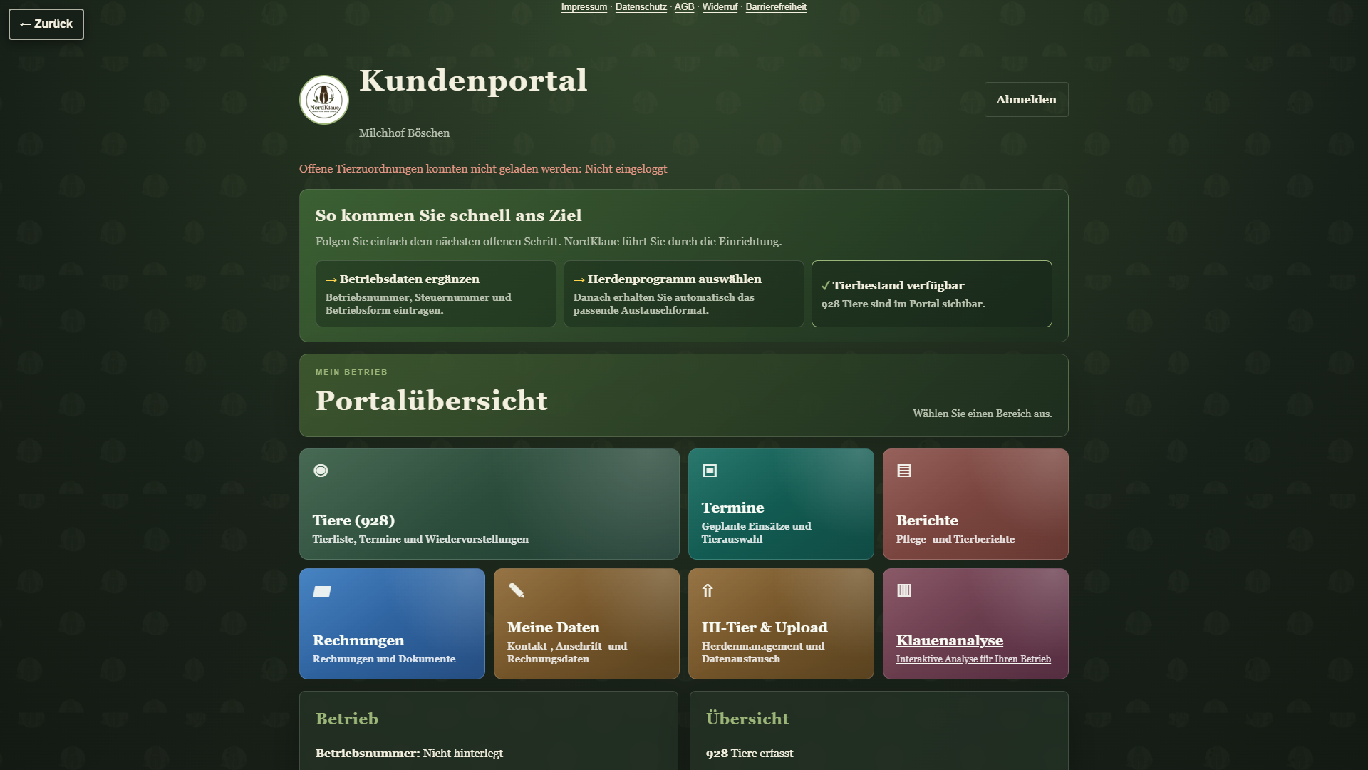 Kundenportal
